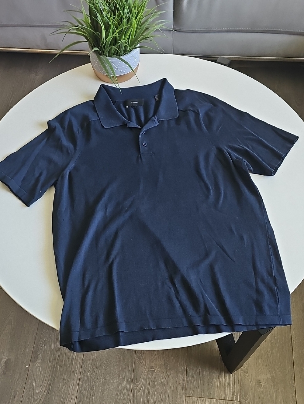 Vince Men's Dark Navy Polo Shirt